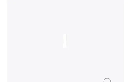 BUSCH-JAEGER 1789 KI-44G beschr. Kontrollwippe art linear 1-fach, Klingel | studioweiß glänzend