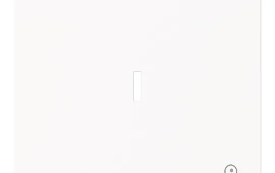 BUSCH-JAEGER 1789 TR-44M beschr. Kontrollwippe art linear 1-fach, Schlüssel | studioweiß matt