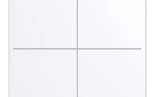 BUSCH-JAEGER LFW/A.4.63.11-84 Wippe für Keypad future 4-fach | studioweiß glänzend