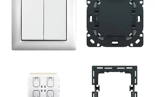 BUSCH-JAEGER 6716 UJ-914 Funk-Wandsender-Set FoH Balance SI weiß