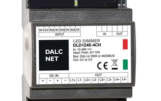 DALCNET DLD1248-4CC-DMX DMX-LED-Dimmaktor CC 4-fach
