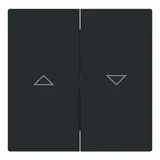 BUSCH-JAEGER 1785 JA-45M Jalousiewippe art linear 2-fach, Pfeile | schwarz matt