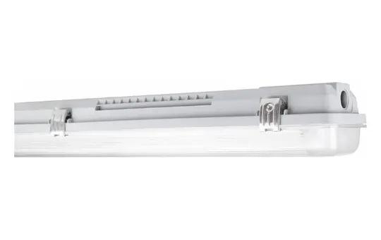 LEDVANCE 4099854118210 LED-Feuchtraumleuchte für T8-LED-Lampen | grau | 150 mm
