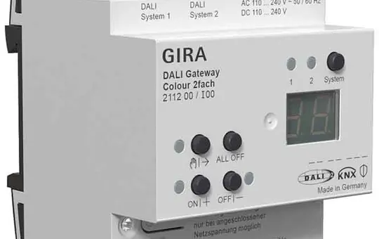 GIRA 211200 KNX-DALI-Gateway Colour 2-fach