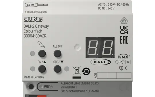JUNG 300641SDA2R KNX-DALI-Gateway Colour Secure 1-fach