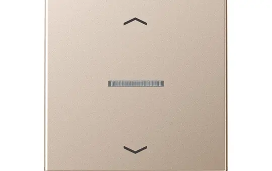 JUNG BTA17101PCH beschr. Tastsensor HOME Serie A 1-fach, Pfeile | champagner