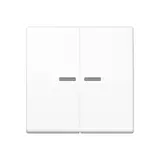 JUNG BTA17102BFWW Tastsensor JUNG HOME Serie A 2-fach, Thermoplast | alpinweiß