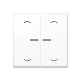 JUNG BTAS17102PWW beschr. Tastsensor JUNG HOME Serie AS 2-fach, Pfeile | alpinweiß