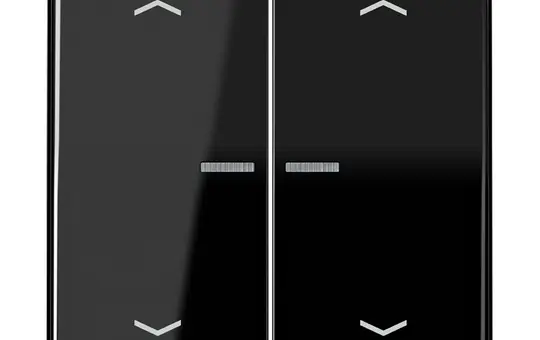 JUNG BTCD17102PSW beschr. Tastsensor JUNG HOME Serie CD 2-fach, Pfeile | schwarz