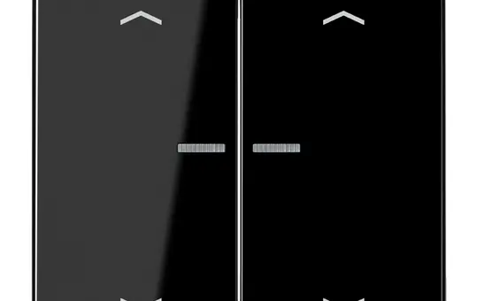 JUNG BTLS17102PSW beschr. Tastsensor JUNG HOME Serie LS 2-fach, Pfeile | schwarz