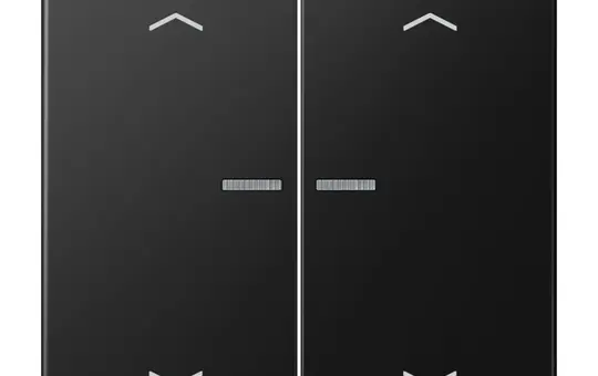 JUNG BTLS17102PSWM beschr. Tastsensor JUNG HOME Serie LS 2-fach, Pfeile | graphitschwarz matt