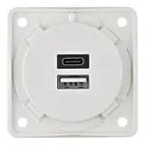 BERKER 926202509 USB-Steckdose Integro USB-A/C, 3,0 A | polarweiß matt