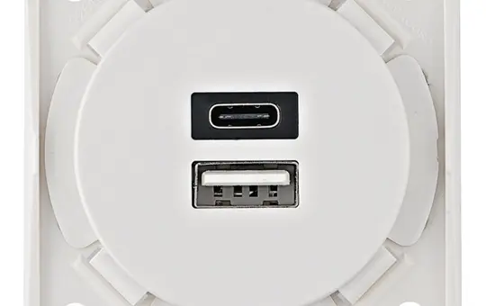 BERKER 926202509 USB-Steckdose Integro USB-A/C, 3,0 A | polarweiß matt