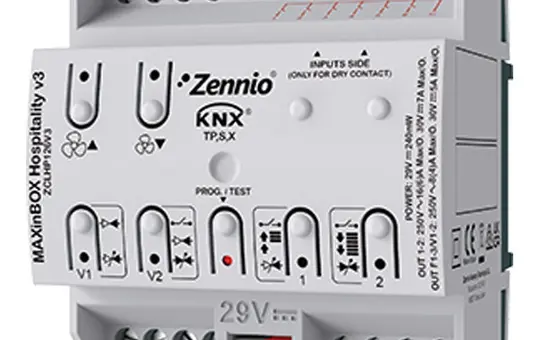 ZENNIO ZCLHP126V3 KNX-Fan-Coil-Aktor 2-fach, Secure