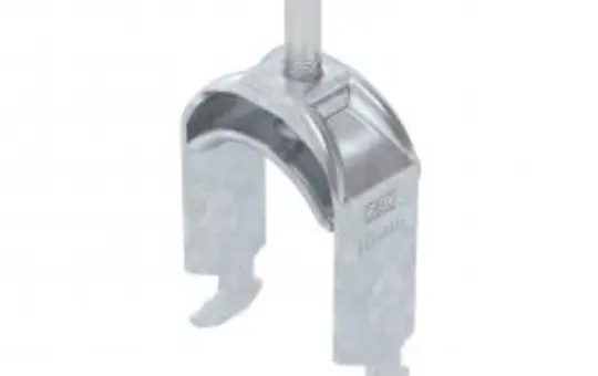 OBO BETTERMANN 1186042 Bügelschelle H-Fuß FT 1-fach, Metalldruckwanne | 40-46 mm