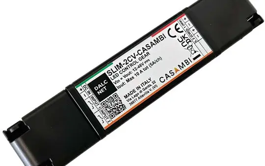 DALCNET SLIM-2CV-CASAMBI LED-Dimmaktor CV 2-fach, 5 A, DE