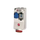 MENNEKES 98333 2-fach-Steckdosenkombination 32 A, mit 1 LS-Schalter 16 A, 1 p, B