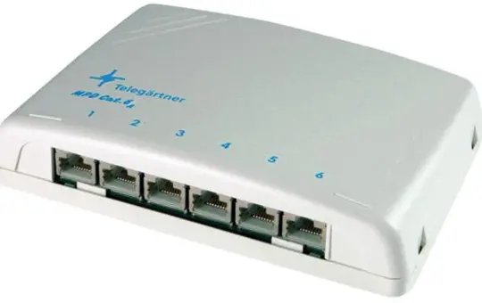 TELEGAERTNER J02021A0051 Mini-Patchverteiler Cat 6A 6-fach