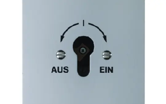 BERKER 4416 Schlüsselschalter Up Druckguss IP44 für Profil-Halbzylinder