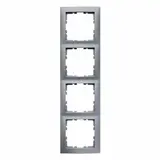 BERKER 10149939 Abdeckrahmen S.1 4-fach | alu matt lackiert
