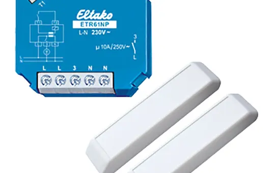 ELTAKO ETR61NP-230V+FK  Trennrelais 1S, 10 A, Fensterkontakt