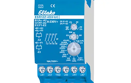 ELTAKO ESR12Z-4DX-UC Stromstoß-Schaltrelais 4 Schließer, 16 A, potenzialfrei