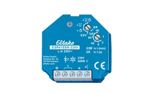 ELTAKO ESR61SSR-230V Stromstoß-Schaltrelais SSR, geräuschlos