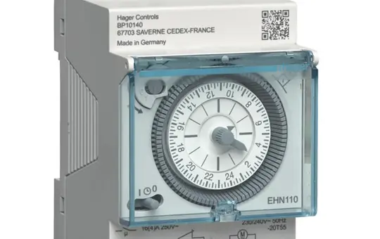 HAGER EHN110 Analoge Tageszeitschaltuhr Wechsler