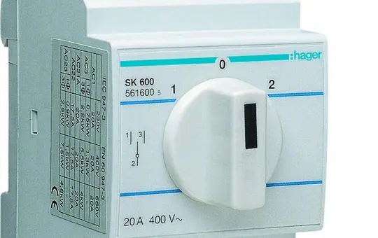 HAGER SK600 Umschalter mit Nullstellung 20 A, 400 V