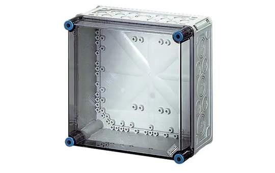 HENSEL Mi0200 Leergehäuse Mi 300x300 mm | grau/transparent | 170 mm