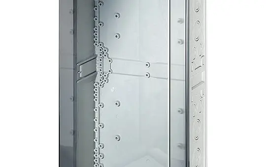 HENSEL Mi0410 Leergehäuse Mi 600x300 mm | grau/transparent | 214 mm