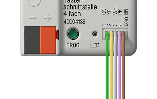 JUNG 40004 1S E KNX-Tasterschnittstelle 4-fach, secure