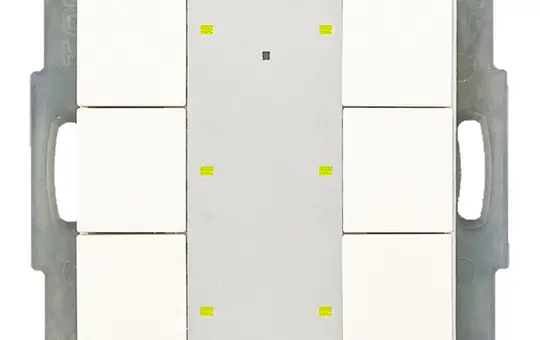 MDT RF-TA55A6.01 KNX-RF-Tastsensor 6-fach | reinweiß glänzend
