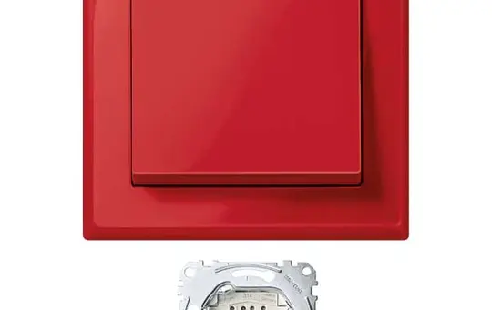 MERTEN MEG3341-1406 Jumbo-Schalter System M Wechselschalter | rubinrot