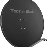 TECHNISAT 1385/1644 Offset-Parabolantenne mit Logo | schiefergrau | 85 cm