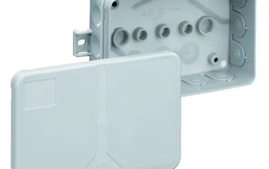 SPELSBERG 2K-16 AB-L Abzweigdose zur Schnellmontage 130x85x37 mm, außenl. Befestigung | grau