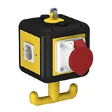 OBO BETTERMANN 6109804 HoverCube VH-4, 1xCEE 3x Schutzkontakt-Steckdose | graphitschwarz