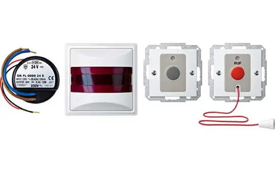 MERTEN MEG4849-1419 Behinderten-WC-Set System M UP | polarweiß glänzend