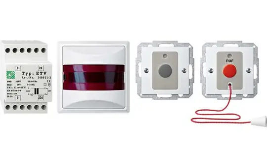 MERTEN MEG4848-1419 Behinderten-WC-Set System M REG | polarweiß glänzend