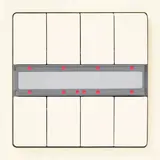 SIEMENS 5WG12872AB14 KNX-Tastsensor delta style 4-fach, Temperatursensor | titanweiß