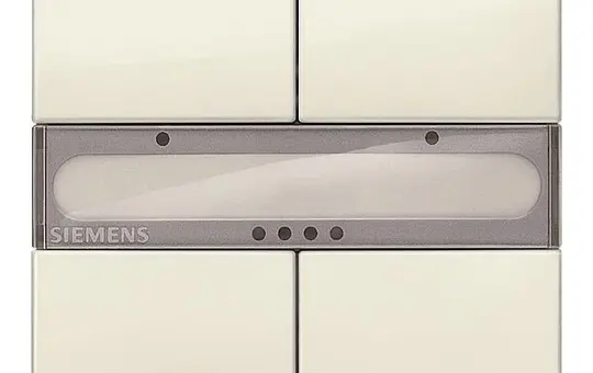 SIEMENS 5WG1286-2DB12 KNX-Tastsensor delta style 2-fach, ohne LED | titanweiß