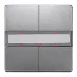 SIEMENS 5WG1286-2DB43 KNX-Tastsensor delta style 2-fach | platinmetallic