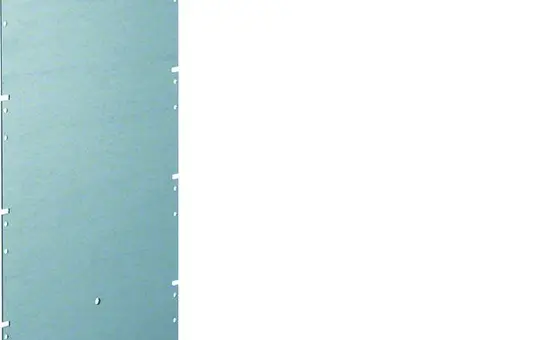 HAGER VZ454N Montageplatte für Volta UP/HW Kleinverteiler 4-reihig