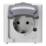 KOPP 103356006 SCHUKO-Steckdose Aufputz BLUE ELECTRIC 1-fach | grau