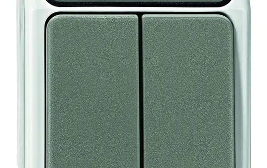 MERTEN MEG3715-8029 Jalousie-Wippschalter AQUASTAR 2-fach | lichtgrau