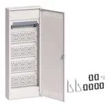 HAGER VA60NW Kleinverteiler Volta Multimedia Aufputz 5-reihig, mit geschlitzter Stahlblechtür