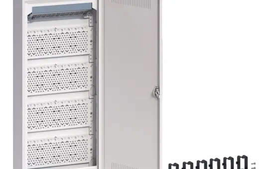 HAGER VA60WWH Kleinverteiler Volta Multimedia Aufputz 5-reihig, mit geschlitzter Kunststofftür