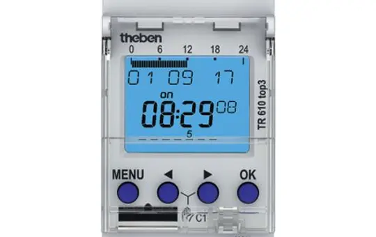 THEBEN TR 610 top3 Digitale Zeitschaltuhr Wochenprogramm, App