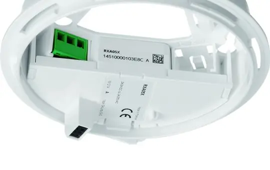 HAGER RXA05X Sockel für Funk Melder Q mit Relais und Wechslerkontakt