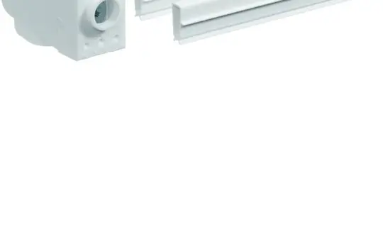 HAGER ZY50KB Nachrüstset mit Sammelschienenklemme für PE-schiene 12x5 mm